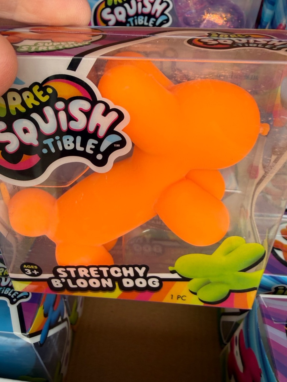 single - Irre Squish Tible Stretchy Sand Balloon Dog sensory Toy - Picture 13 of 14
